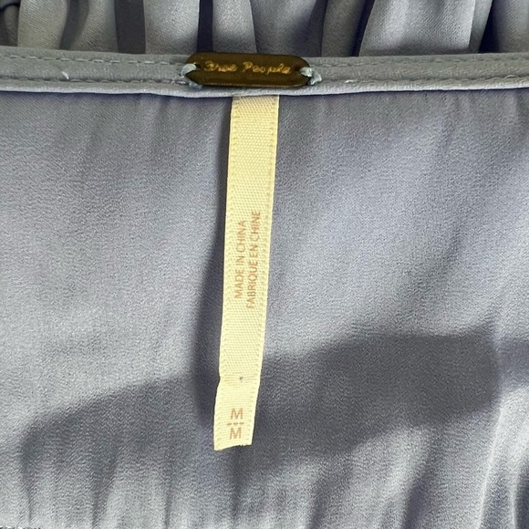 Free People | Billowy Boho Balloon Sleeve Weekend Love Top Periwinkle | M - Picture 11 of 14